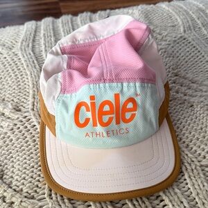 Ciele Athletics Kids Colorblock Running Cap in Pink/Mint/Brown
